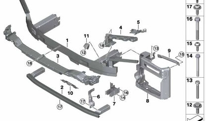 Frontschockdämpfer OEM 51118070183 für BMW G06. Original BMW.