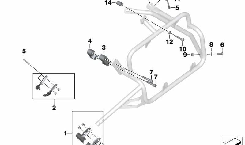 ISA-Schraube M8X50 OEM 46547699810 für BMW Motorrad R1200GS, R1200GS Adventure, R1200RT, R900RT. Original BMW Motorrad.