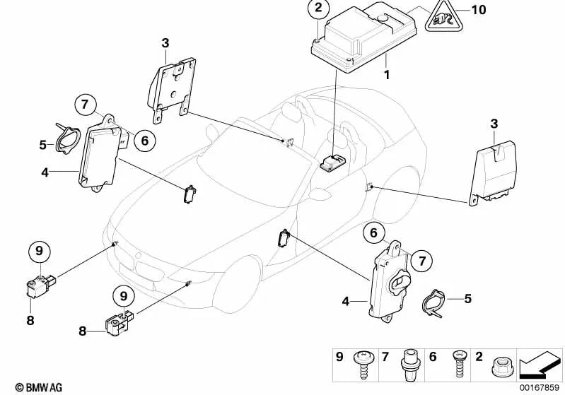 BMW Z4 E85 (OEM 07147114436) Schraube. Original BMW