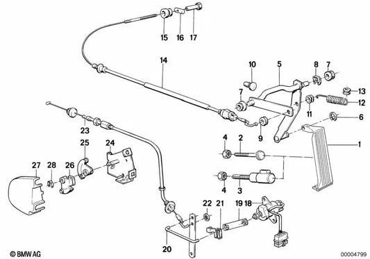 BMW Levaver 3 E30 Series (OEM 35411157710). BMW original