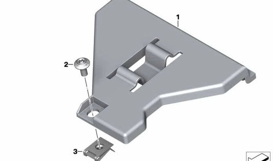 Soporte de batería OEM 61218563158 para motos BMW K1600 Bagger (K61) 2017-2025. Original BMW Motorrad.