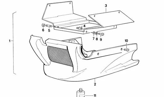 Soporte OEM 46632303626 para motos BMW K100, K100 LT, K100 RS, K100 RT. Original BMW Motorrad.