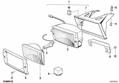 Soporte para BMW Serie 3 E30 (OEM 63171376916). Original BMW.