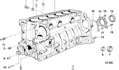 Junta sin amianto para BMW E34 (OEM 11141315433). Original BMW