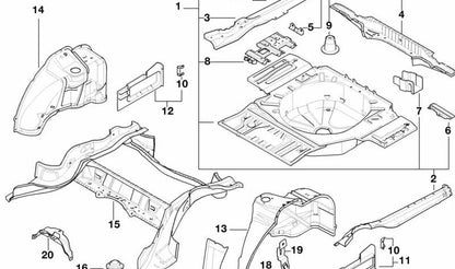 Perno de masa OEM 41248185432 para BMW E81, E82, E87, E88, F20, F21, F40, F52, F22, F23, F44, F45, F46, F87, G42, U06, G87, E36, E46, E90, E91, E92, E93, F30, F31, F34, F35, F80, G20, G21, G28, G80, G81, F32, F33, F36, F82, F83, G22, G23, G26, G82, G