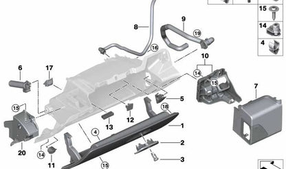 Tapa ciega USB OEM 51169143943 para BMW F20, F21, F22, F23, F87, E90, E91, E92, E93, F30, F31, F34, F80, F32, F33, F36, F82, F83, F07, F10, F11, F90, G30, G31, G32, F01, F02, G11, G12, E70, E71, E72, E89. Original BMW.