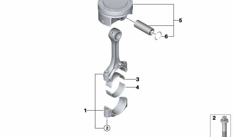 Anillo de retención OEM 11258525940 para BMW i3 I01 y BMW Motorrad CK18, K19. Original BMW y Motorrad.