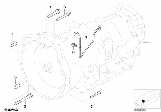 Tubo di ventilazione per BMW X5 E53 (OEM 24147510059). BMW originale