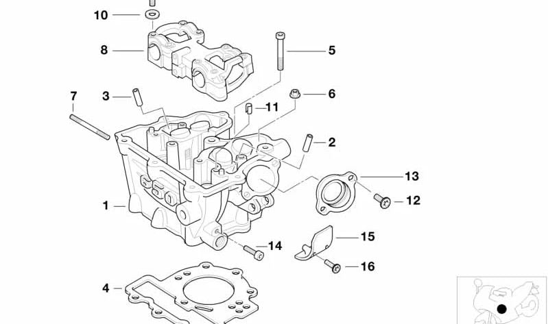 Tubo de admissão OEM 11612345228 para motocicletas BMW F 650 CS, F 650 GS, G 650 X... e muito mais. Originais BMW Motorrad.