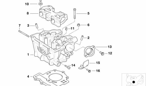 Arandela OEM 23002343261 para BMW Motorrad F 650, F 650 ST, F 650 CS, F 650 GS, F 650 GS Dakar, G 650 X. Original BMW Motorrad.