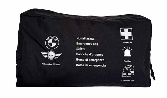 Kit de emergencia con luz V16 OEM 51495B576E1 para BMW E81,E82,E87,E88,E90,E91,E92,E93,E60,E61,F07,F10,F11,F06,F12,F13,E65,E66,F01,F02,F04,E84,E83,F25,F26,E53,E70,E71,E72,E89,i3,I01,I12 y MINI F55,F56,F57,F54,R56,R57,R59,R55,F60,R60,R58,R61. Original