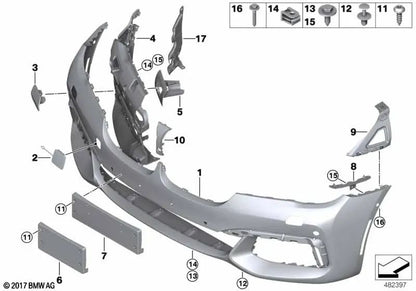 Imprimir ataque de impressão para BMW 7 G11 Series, G12 (OEM 51118064754). BMW original
