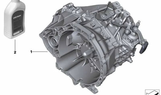 MTF 2 Gearbox Huile pour BMW 1 F52 Series, Series 2 F45, F46, X1 F48, X2 F39, Mini F54, F55, F56 (OEM 83222344589). BMW d'origine