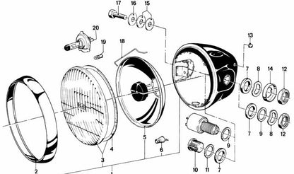 Arandela de resorte OEM 63121357504 para BMW R50, R60, R60/5, R75/5, R50/5, R50/2, R60/2. Original BMW Motorräder