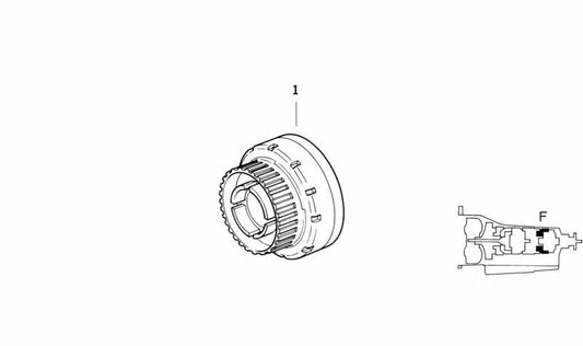 Kit de embrague OEM 24221219911 para BMW E36 y E34. Original BMW.