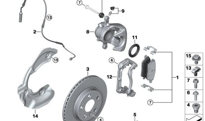 Guardabarros derecho OEM 34116799328 para BMW i3 (I01). Original BMW.