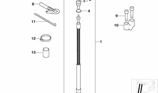Séparateur de guidon OEM 31422317542 pour BMW F650G (E8GS), F700GS, F750GS, F800GS, F800GS ADV, F800R, F850GS, F850GS ADV, R1200GS, R1250GS. Pièce BMW originale pour élever le guidon et améliorer l'ergonomie.