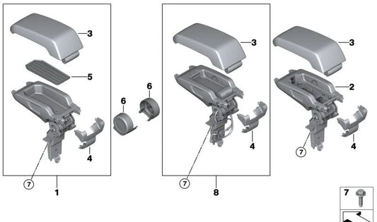 Tapa eje de giro derecha OEM 51169283178 para BMW i3 (I01, I01N). Recambio original BMW.