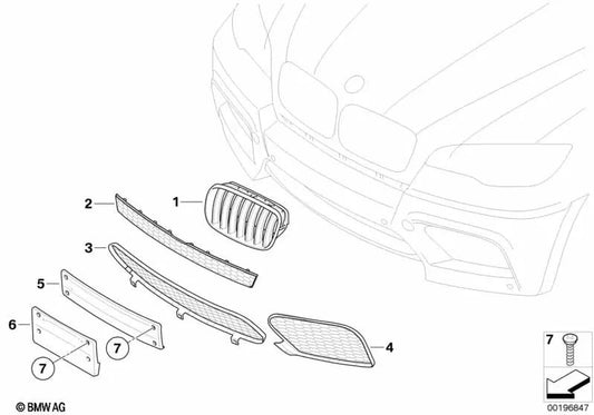 Base de registro MPrimada para BMW E70, E71 (OEM 51137205828). BMW original