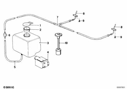 Bomba para lavafaros OEM 61661364627 para BMW Serie 3 E21, Serie 5 E12. Original BMW.