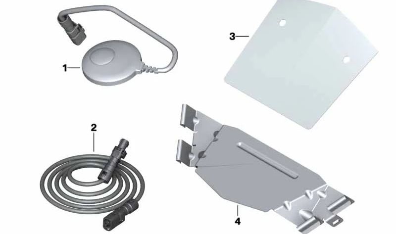 Cable de antena SDARS satélite OEM 65218521433 para BMW Motorrad R1200RT (K26). Original BMW Motorrad.