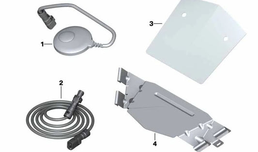 Cable de antena SDARS satélite OEM 65218521433 para BMW Motorrad R1200RT (K26). Original BMW Motorrad.