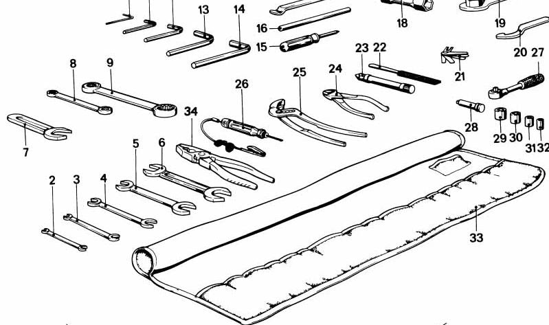 Llave de gancho OEM 71111237858 para BMW Motorrad R50, R60, R75, R100 (modelos R246 y R247). Herramienta original BMW para motos clásicas. Parte del kit de herramientas de a bordo. Original BMW.