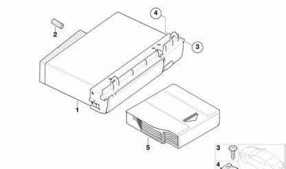 Tuerca de chapa OEM 07129910359 para BMW 3 E46, 6 E63, 7 E65, Z8 E52, K1200 RS/LT... y más. Original BMW Motorrad.