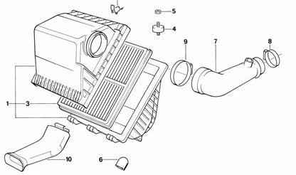 Soporte de alambre para BMW Serie 3 E21, E30 Serie 5 E12, E28, E34 Serie 6 E24 Serie 7 E23 (OEM 13711259495). Original BMW.