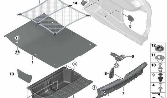 Brother Soil pour BMW F32N, F82 (OEM 51477284140). BMW d'origine