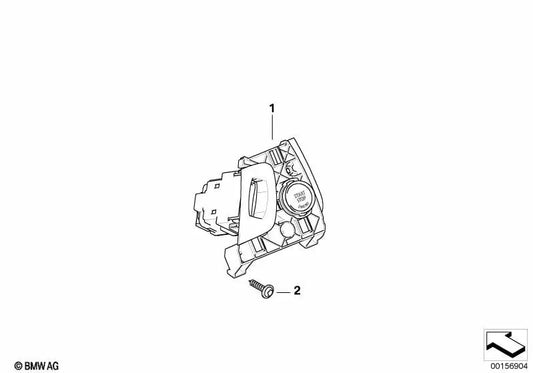Start/Stop switch for BMW X5 E70, E70N, X6 E71 (OEM 61316967675). Genuine BMW