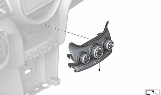 Mando de calefacción OEM 61319383890 para MINI F56, F55, Cabrio F57. Original MINI.