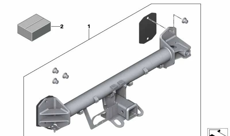 Kit de instalación de componentes eléctricos OEM 71605B31B20 para BMW U11. Original BMW.