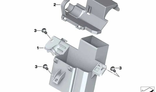 Tapa soporte relé OEM 61137719425 para motos BMW Motorrad S 1000 RR, HP4, S 1000 R. Original BMW Motorrad.