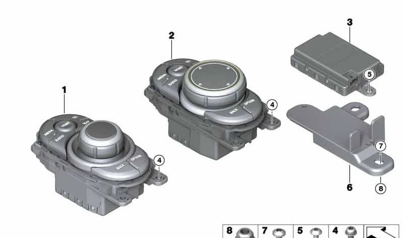 Módulo controlador táctil (Touch Controller) OEM 65829347469 para BMW {F20, F21, F22, F23, F45, F46, F87, F30, F31, F34, F35, F80, F32, F33, F36, F82, F83, F07, F10, F11, F18, F06, F12, F13, F01, F02, I01, I12, I15, F48, F49, F39, F25, F26, F15, F8