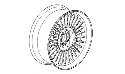 Multiradio 4e roues en alliage pour la série BMW 7 E38 (OEM 36111181841). BMW d'origine