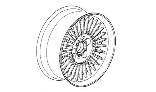 Original alloy tire BMW Design Multirradio Styling 4 OEM 36111180306 for BMW E34, E32. Measures 7x15 ET20. Compatible with several models. Includes screws and central cap. Original BMW.