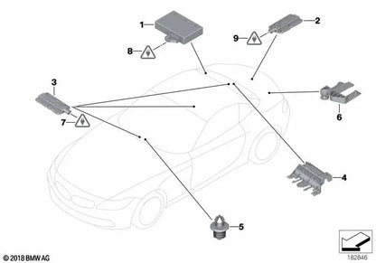 Convenience Access Control Unit for BMW E81, E82, E87, E88, E90, E91, E92, E84, E89 (OEM 61359134708). Original BMW.
