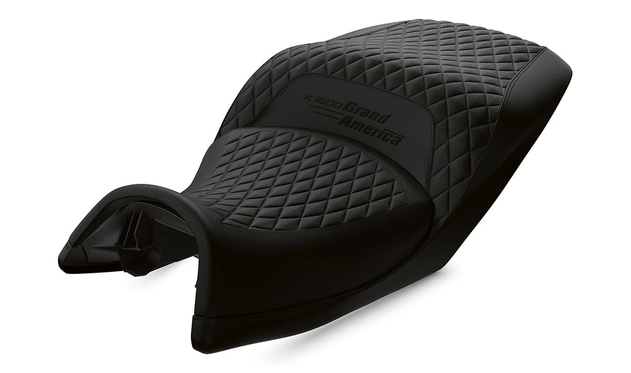 Asiento corrido negro OEM 52537925317 para BMW Motorrad K1600 Bagger (K61) 2017-2025. Original BMW Motorrad.