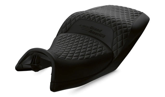 Asiento corrido negro OEM 52537925317 para BMW Motorrad K1600 Bagger (K61) 2017-2025. Original BMW Motorrad.