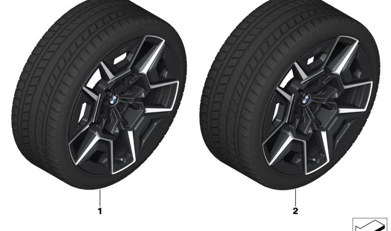 Rueda completa de invierno LM compuesto blando para BMW G09 (OEM 36115A72C25). Original BMW