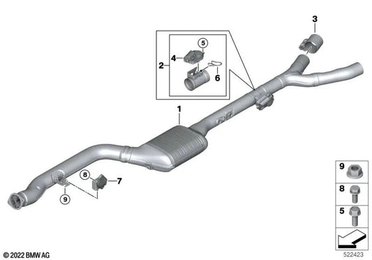 Exhaust valve actuator for BMW X5 G05, G05N, X6 G06, G06N, X7 G07, G07N (OEM 18307102448). Genuine BMW