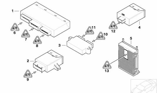 Tapa protectora OEM 61136982270 para BMW X3 E83 (modelos 1.8d, 2.0d, 2.0i) con tracción total. Compatible con motores M47S, N47, N46. Pieza original BMW.