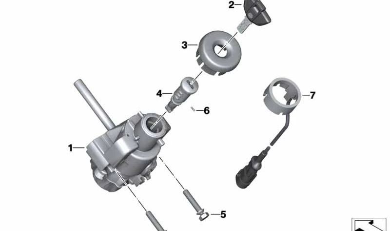 Tapa original OEM 51258543149 para BMW Motorrad C 600 Sport (2011-2015), C 650 Sport (2015-2020), C 650 GT (2011-2020). Repuesto original BMW Motorrad.