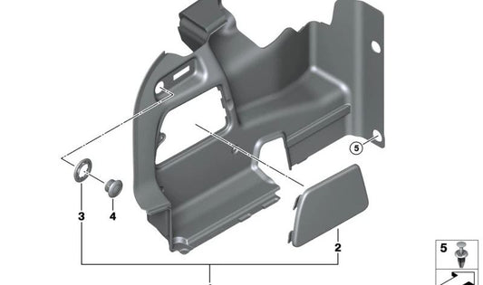 Caperuza Panther Black OEM 51437034489 para MINI R50, R53, R56, Clubman R55, Cabrio R52, Coupé R58, Roadster R59... y más. Original MINI.