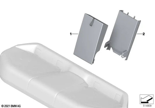 Center armrest for BMW i I20 (OEM 52205A04EB4). Original BMW
