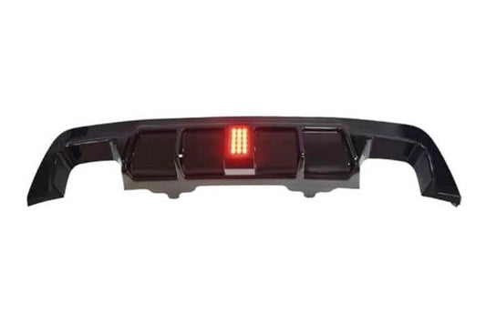Difusor Trasero BMW E60 look M Performance Brillante Negro Luz de freno led