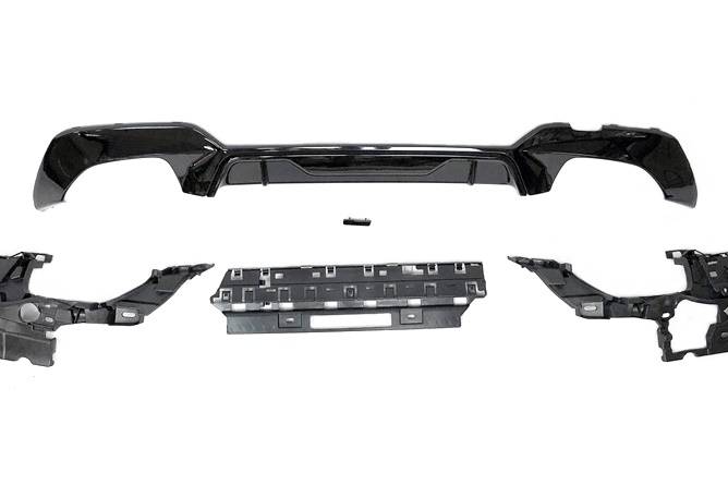 Difusor Trasero BMW G20 / G21 340 Look M Performance Brillante Negro
