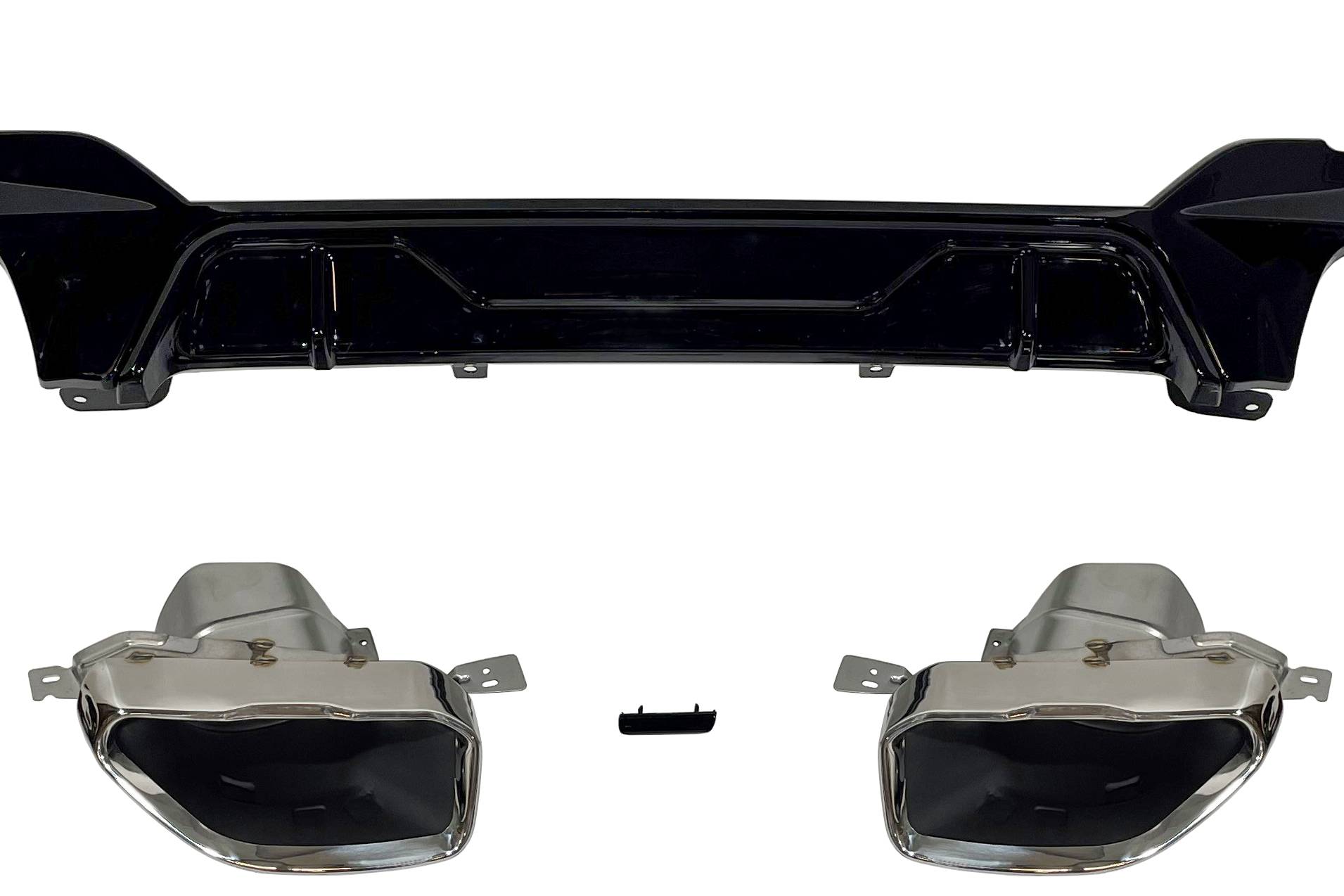 Difusor Trasero BMW G20 / G21 340 Look M Performance Brillante Negro