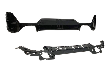 Diffusore posteriore BMW G20 / G21 LCI Look M Performance Nero lucido